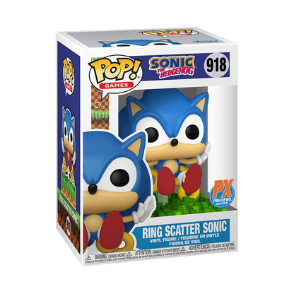 Sonic the Hedgehog Ring Scatter Sonic Funko Pop! Vinyl Figure #918 - Previews Exclusive - Hyperdrive Collector Zone