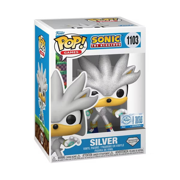 Sonic the Hedgehog Silver (Diamond) Funko Pop! Vinyl Figure Exclusive #1103 Funko