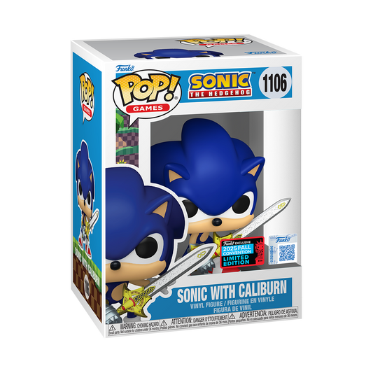Sonic the Hedgehog Sonic with Caliburn Funko Pop! Vinyl Figure Exclusive #1106