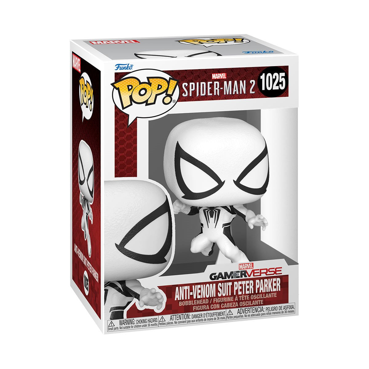 Spider-Man 2 Video Game Anti-Venom Suit Peter Parker Funko Pop! Vinyl Figure #1025 Funko