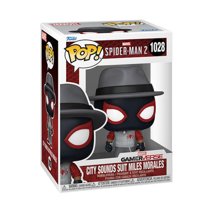 Spider-Man 2 Video Game City Sounds Suit Miles Morales Pop! Vinyl Figure #1028 Funko