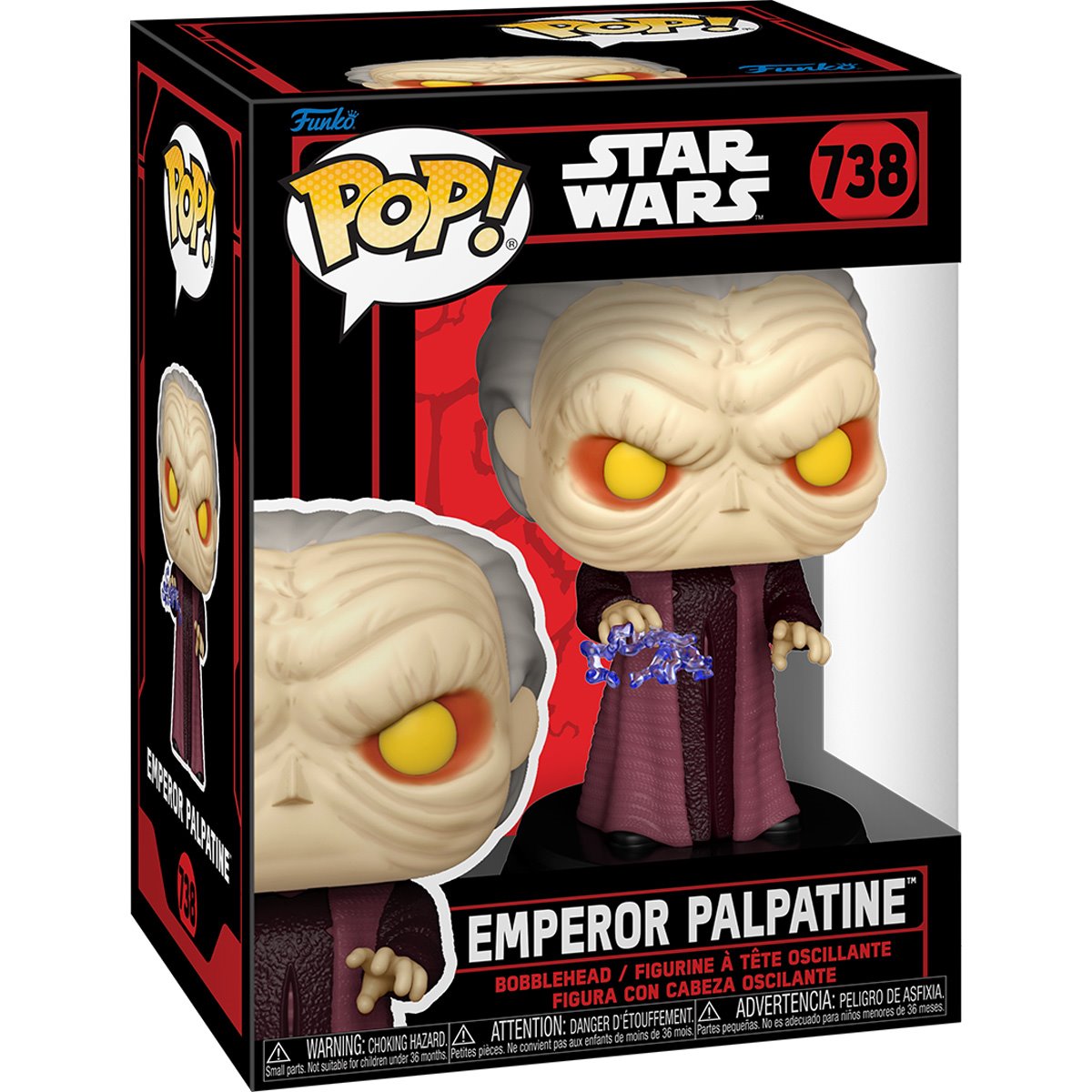 Star Wars Dark Side Emperor Palpatine Funko Pop! Vinyl Figure #738 Funko