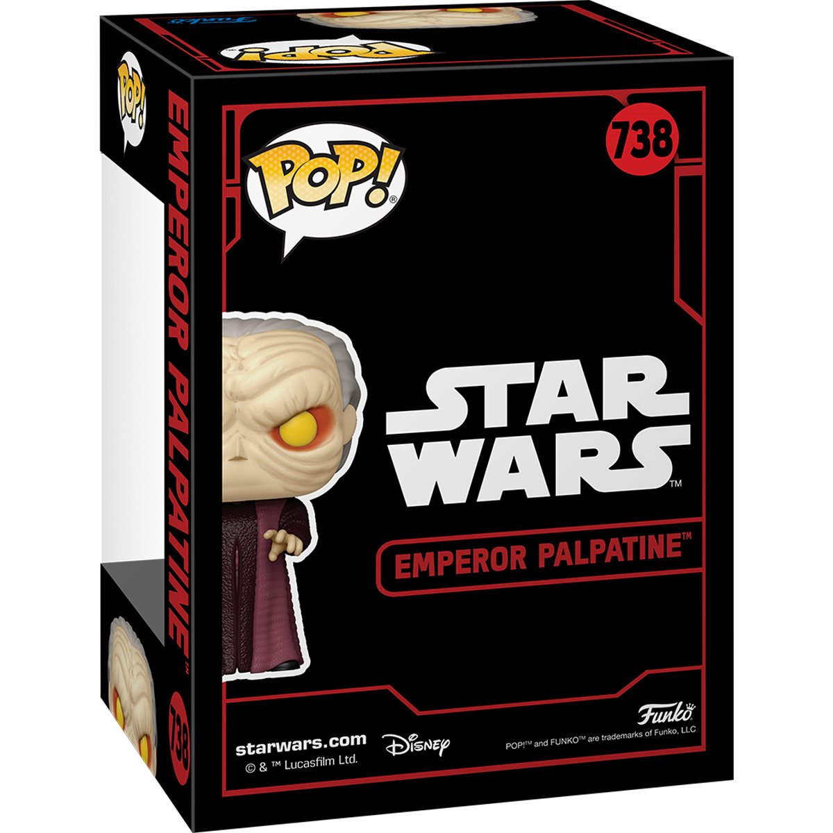 Star Wars Dark Side Emperor Palpatine Funko Pop! Vinyl Figure #738 Funko