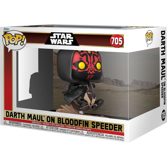 Star Wars: Episode I - The Phantom Menace Darth Maul on Bloodfin Speeder Deluxe Funko Pop! Ride #705 Funko