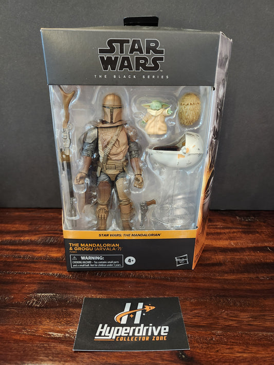 Star Wars: The Black Series The Mandalorian & Grogu (Arvala-7) Hasbro