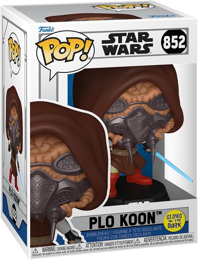 Star Wars: The Clone Wars Plo Koon Glow in the Dark Funko Pop! Vinyl Figure #852