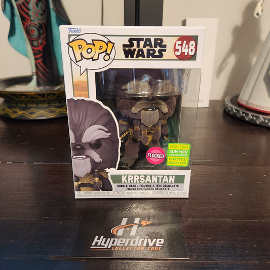 Star Wars The Mandalorian Krrsantan Flocked Funko PoP Vinyl Figure #548 Exclusive Funko