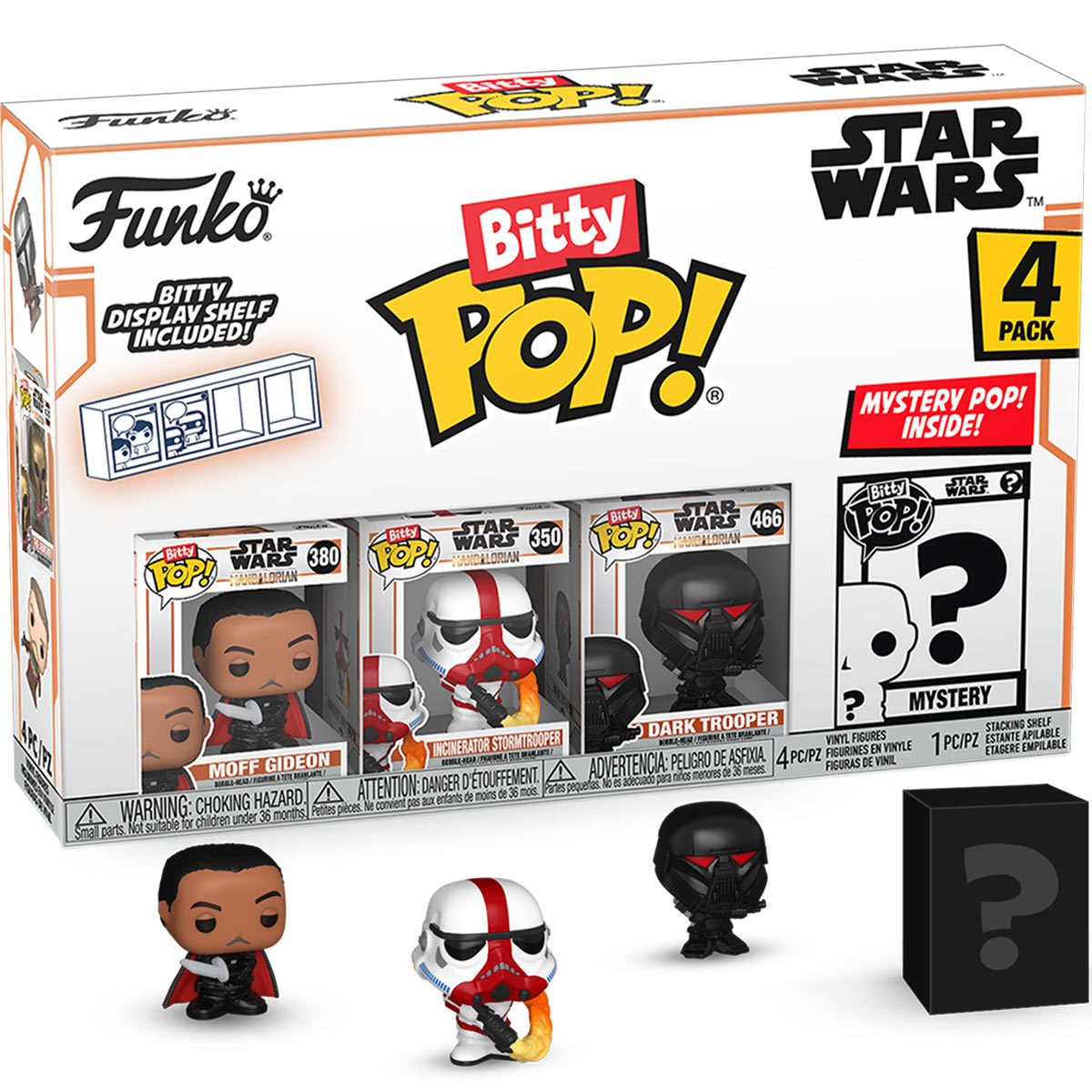 Star Wars: The Mandalorian with Pistol Funko Bitty Pop! Mini-Figure 4-Pack Funko