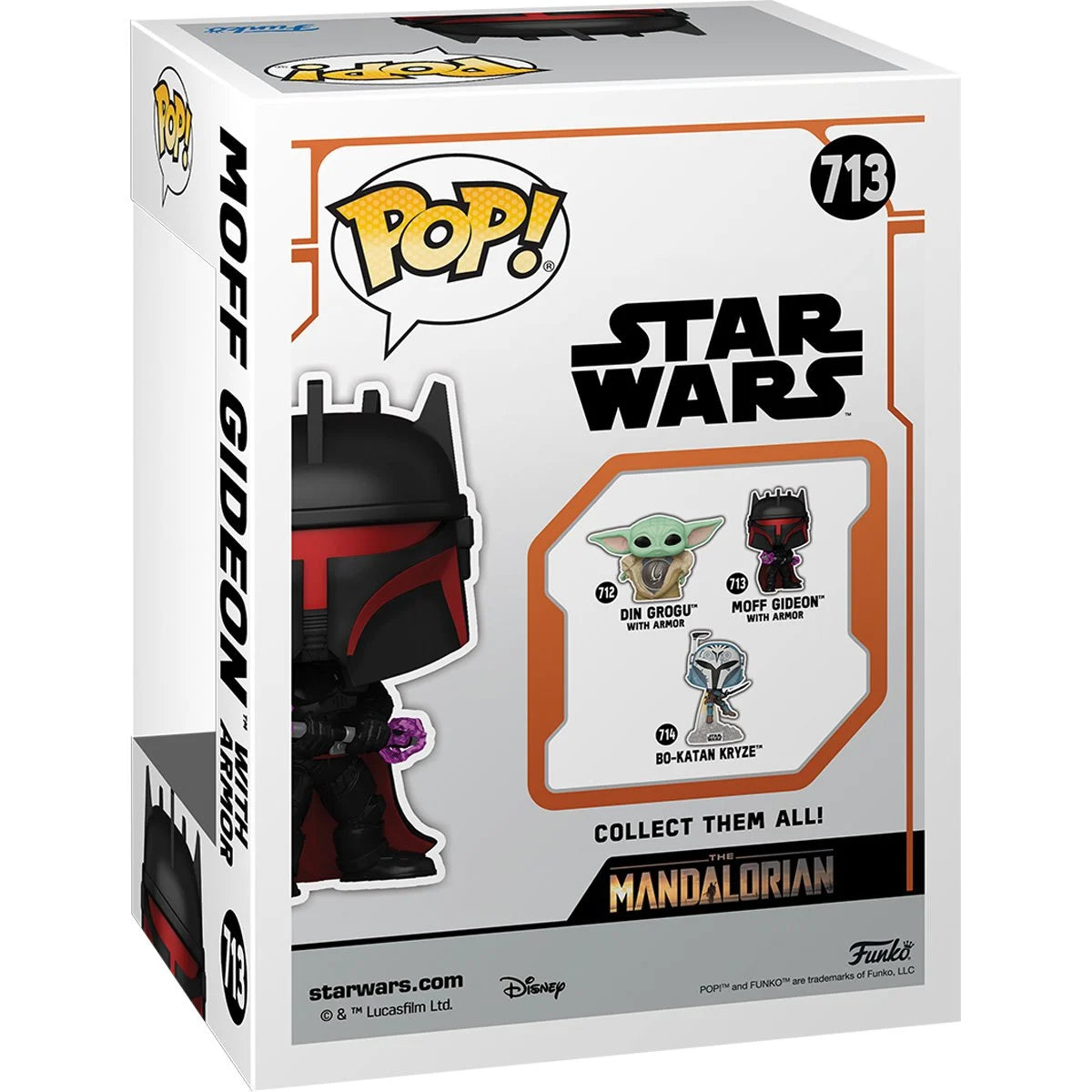 Star Wars: The Mandalorian Moff Gideon with Armor Funko Pop! Vinyl Figure #713 Funko