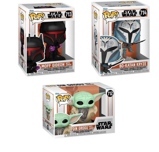 Star Wars: The Mandalorian Wave 10 Pop! Vinyl Figure Bundle of 3 Funko