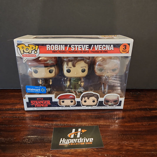 Stranger Things Robin, Steve, & Vecna Funko PoP! Vinyl Figure 3 Pack Exclusive Funko