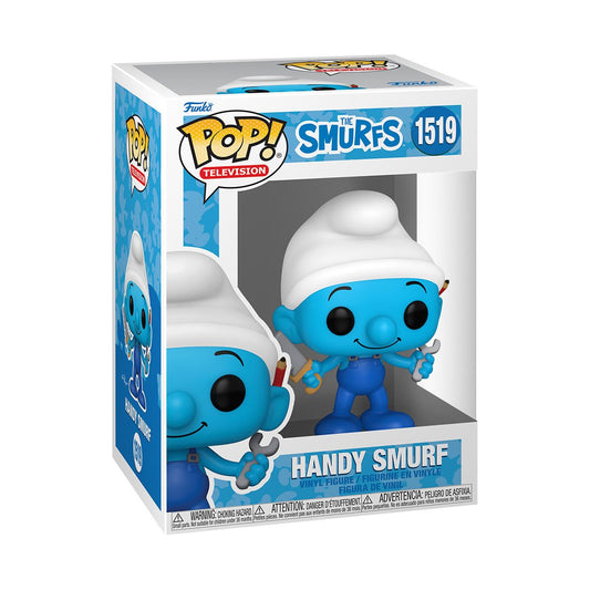 The Smurfs Classic Handy Smurf Funko Pop! Vinyl Figure #1519 *NOT MINT* Funko