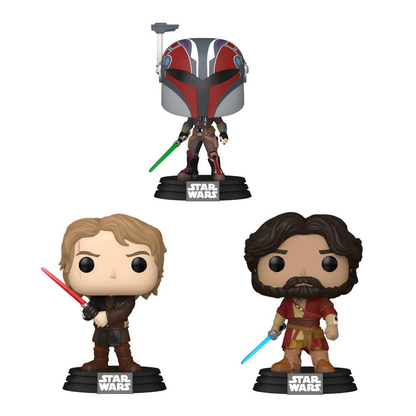 Star Wars: Ahsoka Series 3 Funko Pop! Vinyl Figure Bundle of 3 Funko