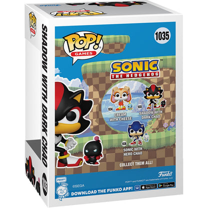 Sonic The Hedgehog Shadow Funko Pop! Vinyl Figure with Dark Chao Buddy Funko