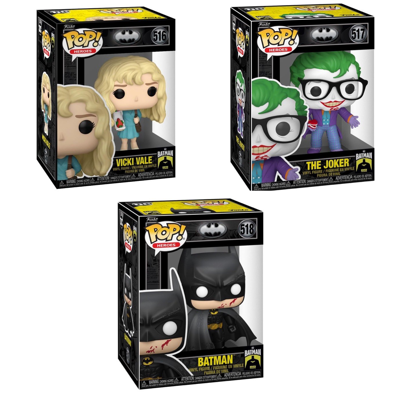 Batman 85th Anniversary Funko Pop! Vinyl Figure Bundle Funko