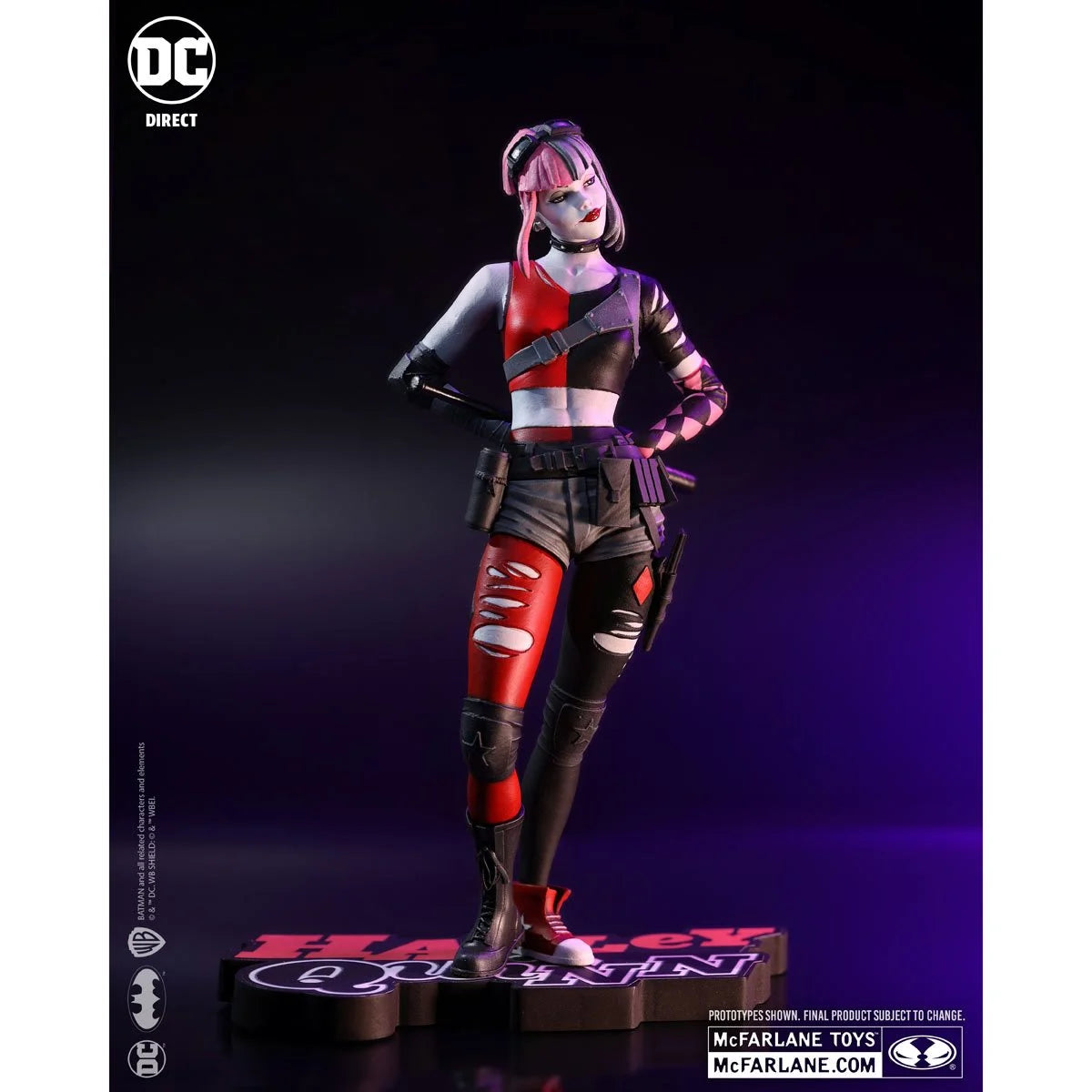 Harley Quinn Red, White, and Black by Simone Di Meo Resin 1:10 Scale Statue ~ Pre-Order - Hyperdrive Collector Zone