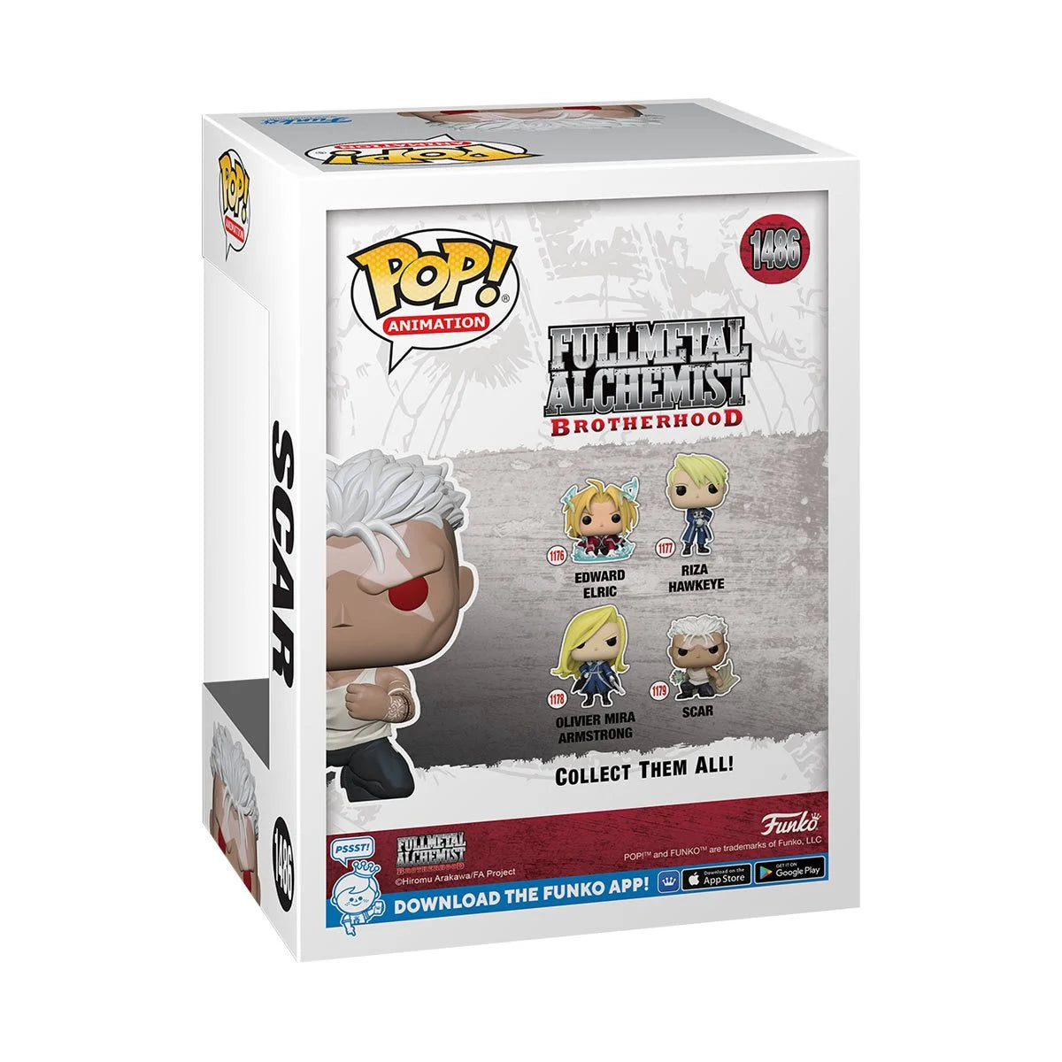 Fullmetal Alchemist: Brotherhood Scar Glow-in-the-Dark Funko Pop! Vinyl Figure #1486 - Entertainment Earth Exclusive - Hyperdrive Collector Zone