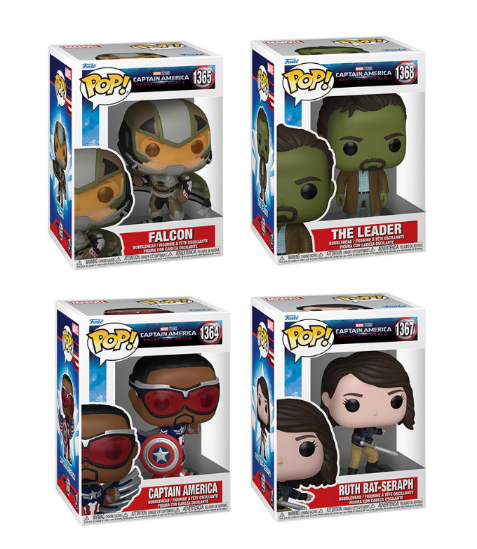 Captain America: Brave New World Funko Pop! Vinyl Figure Bundle of 4 Funko