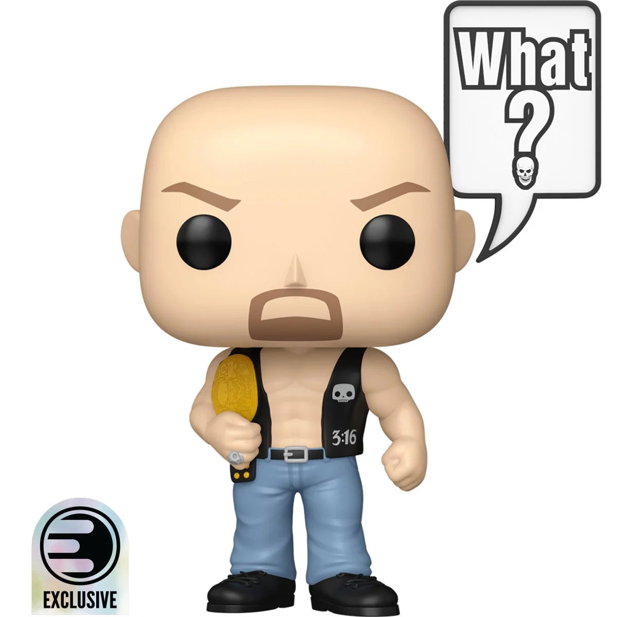 WWE Stone Cold Steve Austin (What?) Pop! Sayings Funko Pop! Vinyl Figure #185 - Entertainment Earth Exclusive Hasbro