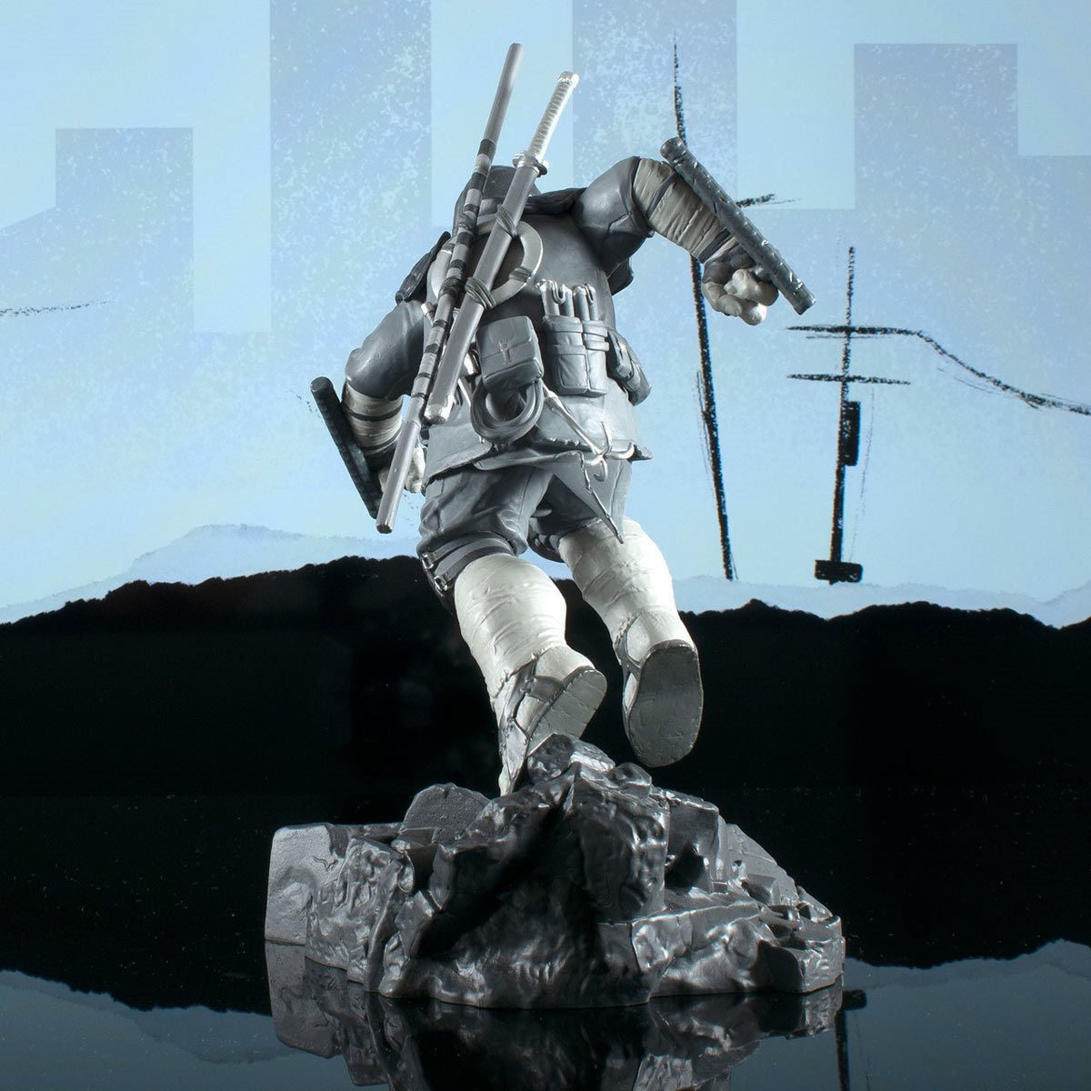 Teenage Mutant Ninja Turtles Gallery Last Ronin Black and White Variant Statue - Hyperdrive Collector Zone