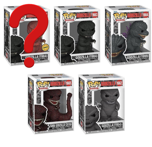 Godzilla 70th Anniversary Funko Pop! Vinyl Figure Bundle (Chance of Chase Add-on) Funko