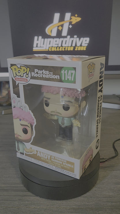 Funko PoP Parks and Recreation Andy as Princess Rainbow Sparkle