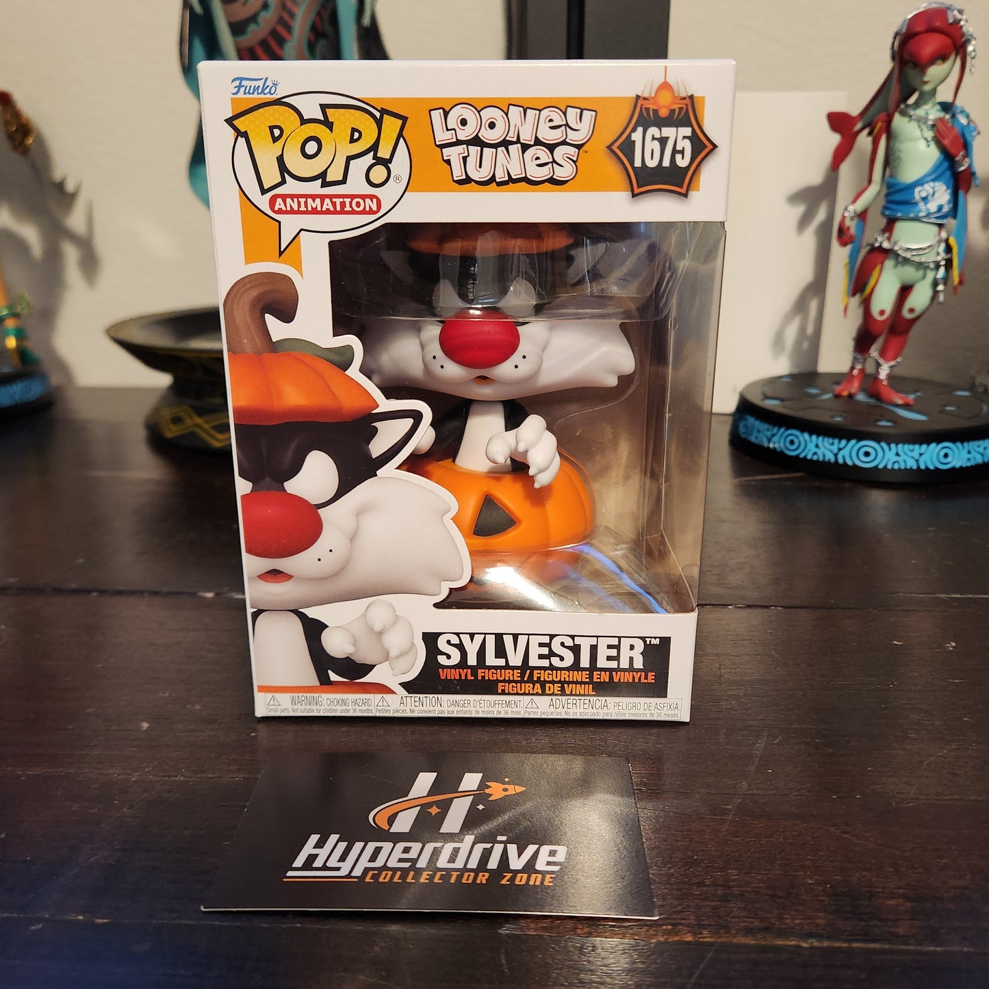 Looney Tunes Halloween Sylvester with Pumpkin Funko Pop! Vinyl Figure #1675 *NOT MINT* Funko