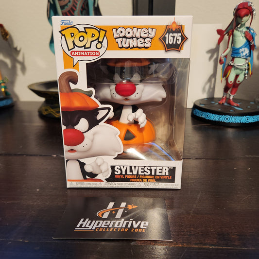 Looney Tunes Halloween Sylvester with Pumpkin Funko Pop! Vinyl Figure #1675 *NOT MINT* Funko