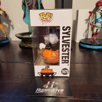 Looney Tunes Halloween Sylvester with Pumpkin Funko Pop! Vinyl Figure #1675 *NOT MINT* Funko