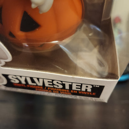 Looney Tunes Halloween Sylvester with Pumpkin Funko Pop! Vinyl Figure #1675 *NOT MINT* Funko